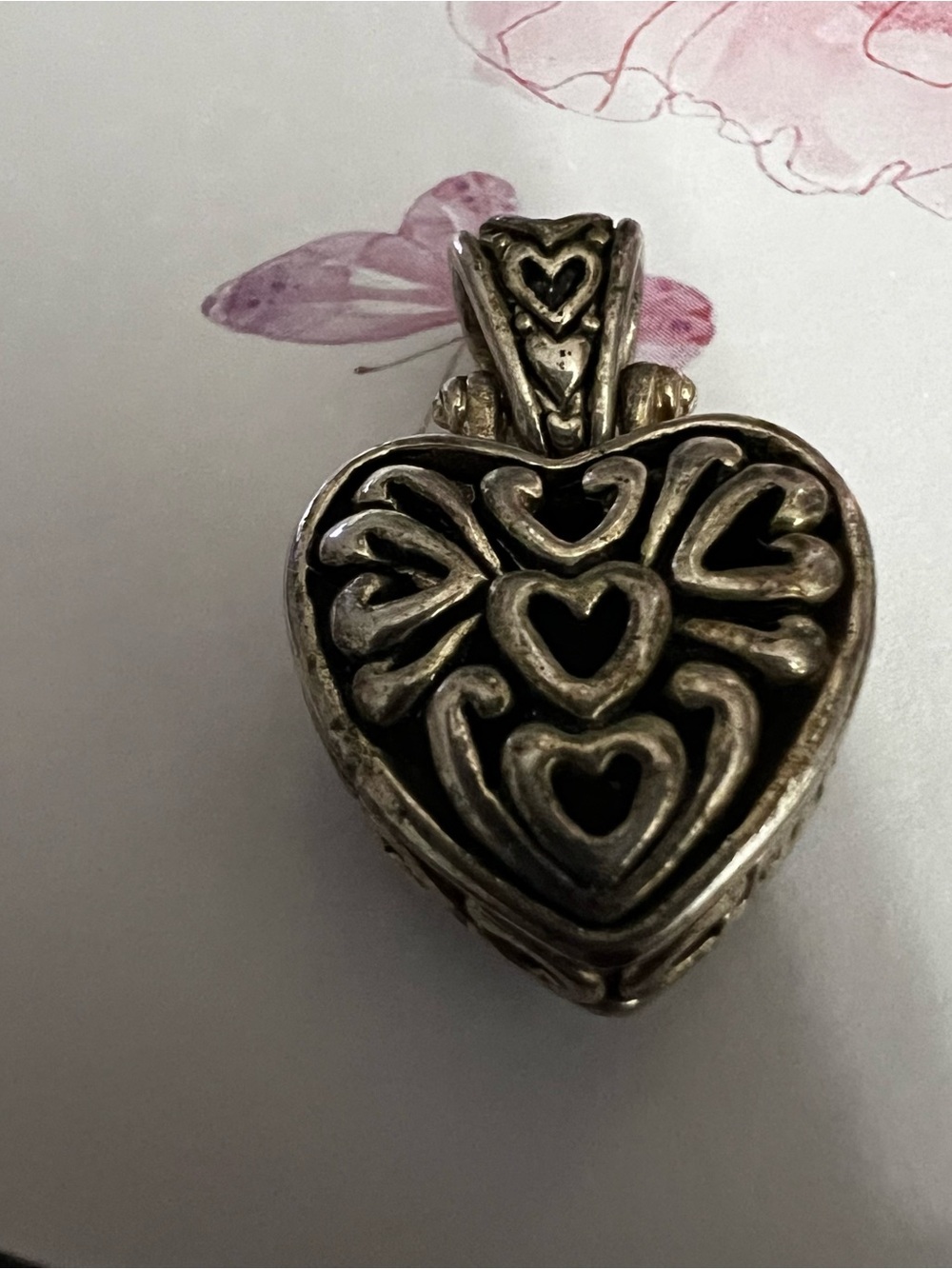 Heart-Shaped Black Onyx Pendant Necklace - Unbranded - Picture 5 of 8